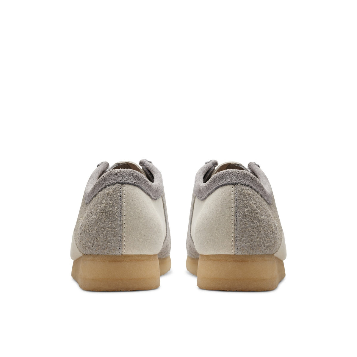 Wallabee Shoes - Grey/Off White - Men