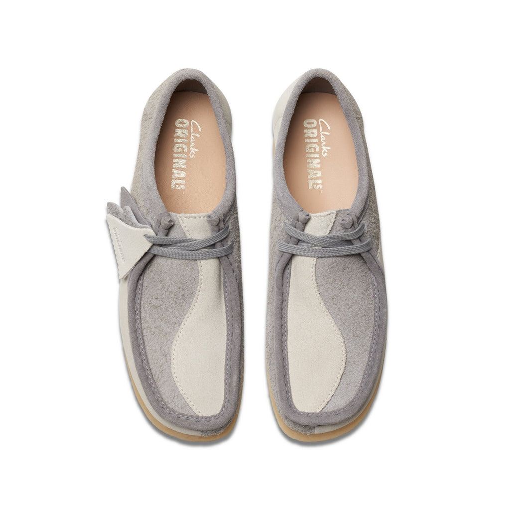 Wallabee Shoes - Grey/Off White - Men
