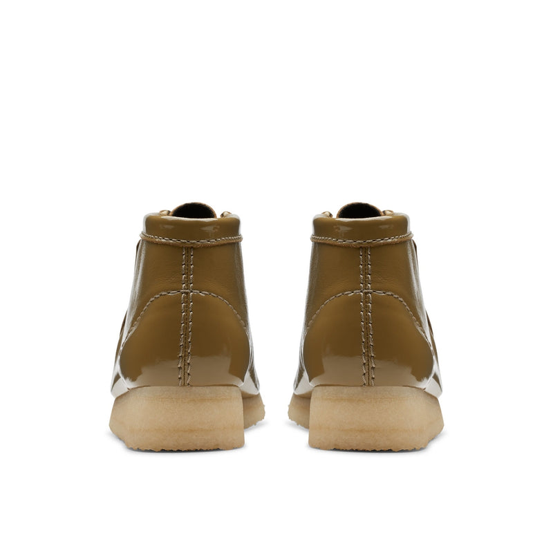 Botas Wallabee - Patente oliva oscuro - Mujer