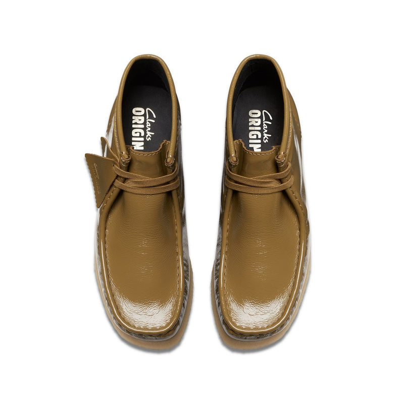 Botas Wallabee - Patente oliva oscuro - Mujer