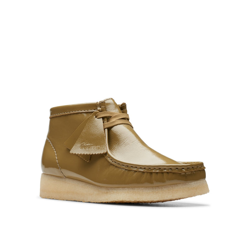 Botas Wallabee - Patente oliva oscuro - Mujer
