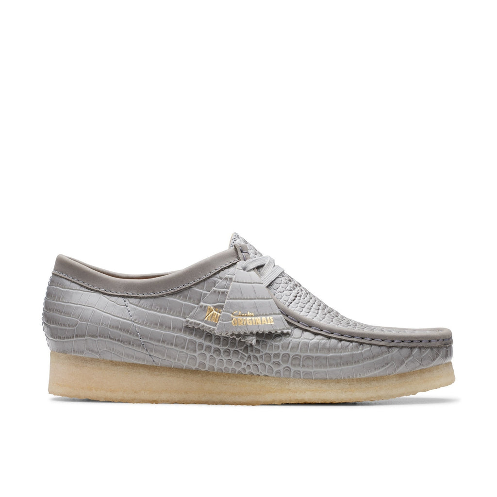 Wallabee Shoes - Grey Croc - Men