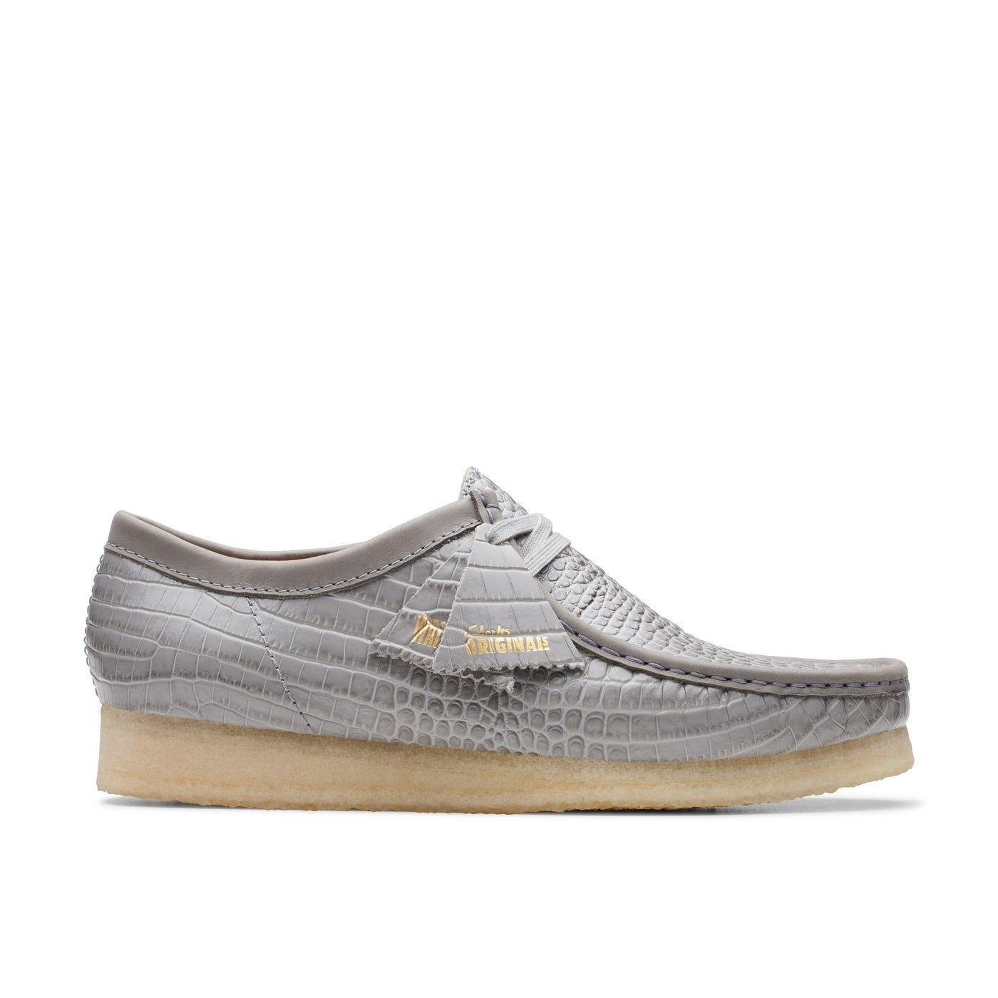 Wallabee Shoes - Grey Croc - Men