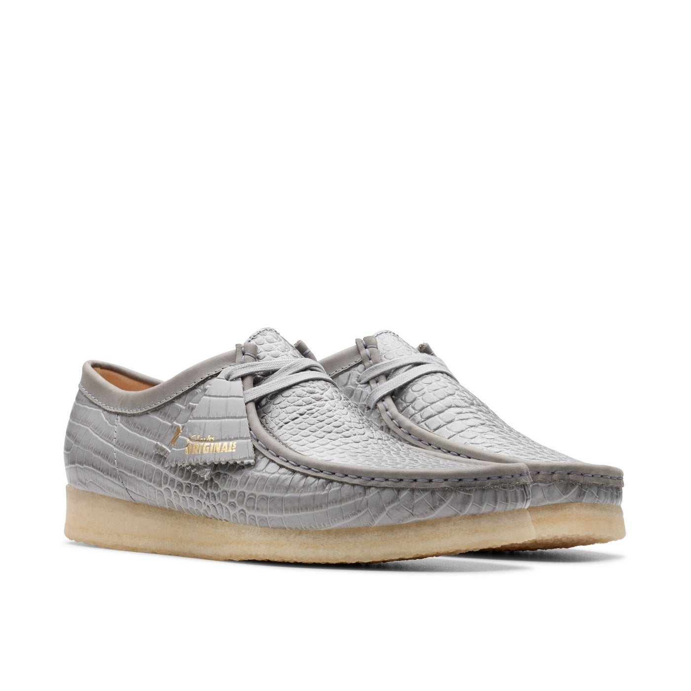Wallabee Shoes - Grey Croc - Men
