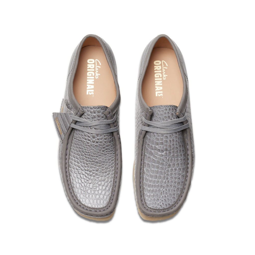 Wallabee Shoes - Grey Croc - Men