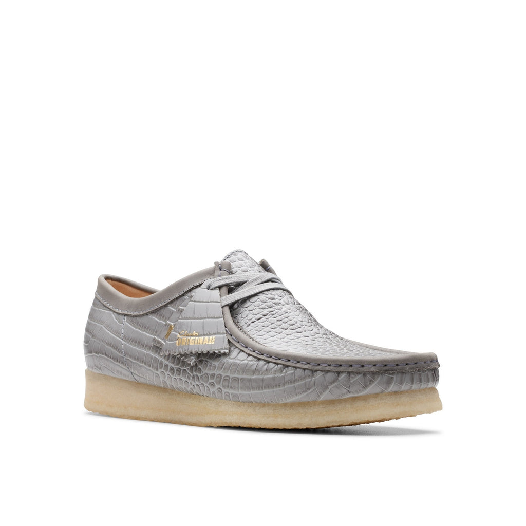 Wallabee Shoes - Grey Croc - Men