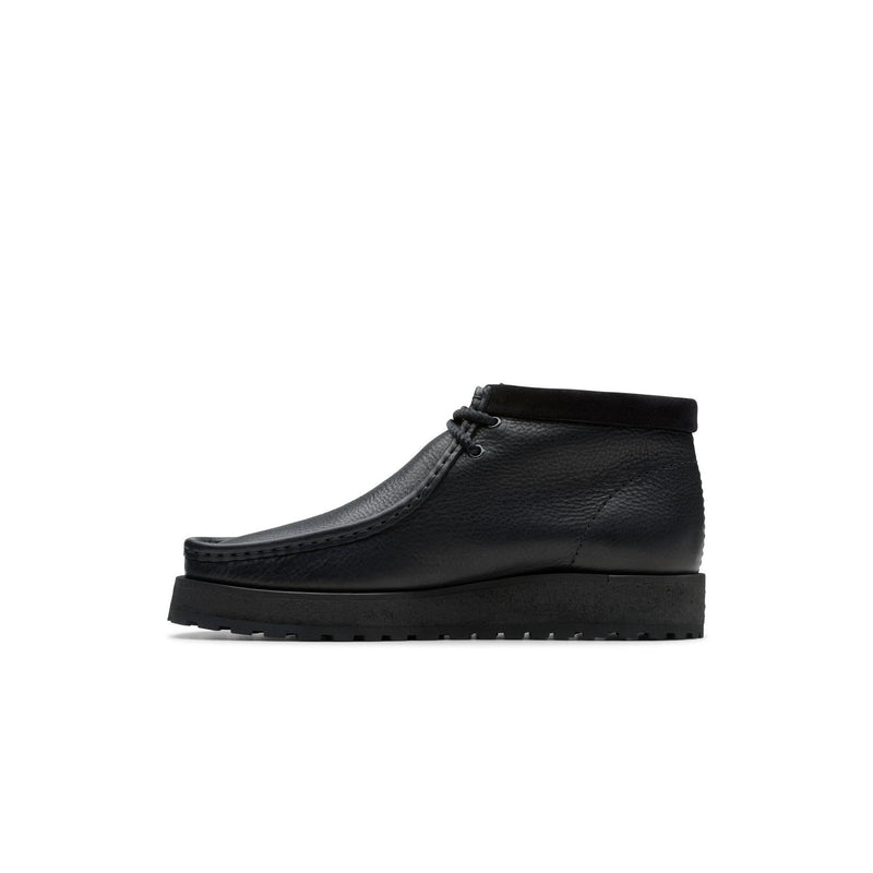 Wallabee Scout - Black Leather - Men