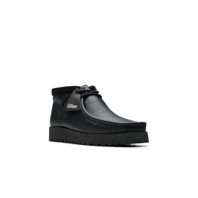 Wallabee Scout - Black Leather - Men