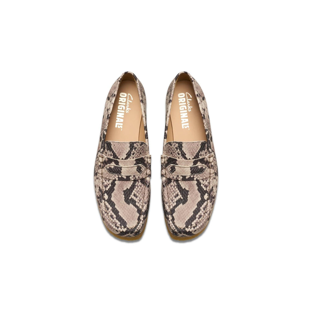 Wallabee Loafer - Grey Snake Leather - Femme