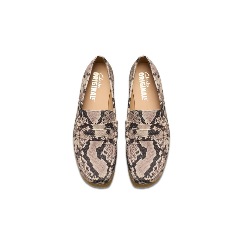 Wallabee Loafer - Gray Snake Leather - Women's
