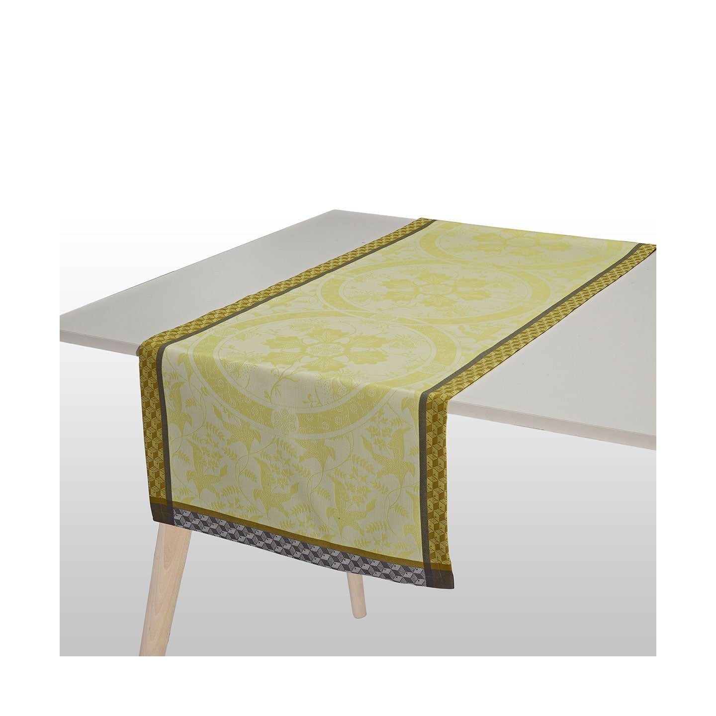 Le Jacquard Francais - Chemin De Table - Duchesse - Narcisse - Coton