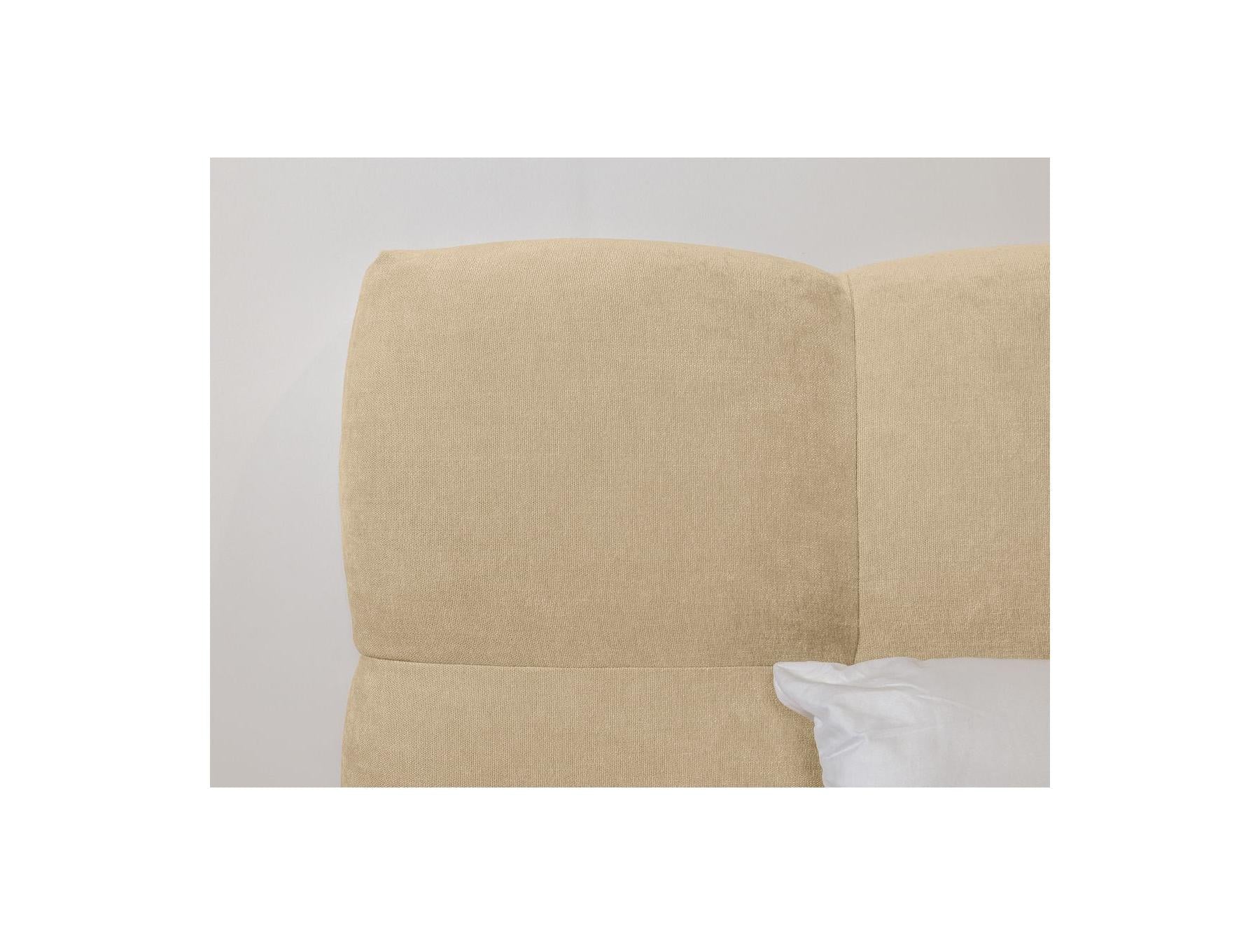 Bed with Solid Slats - Kumo - Natural Wooden Legs