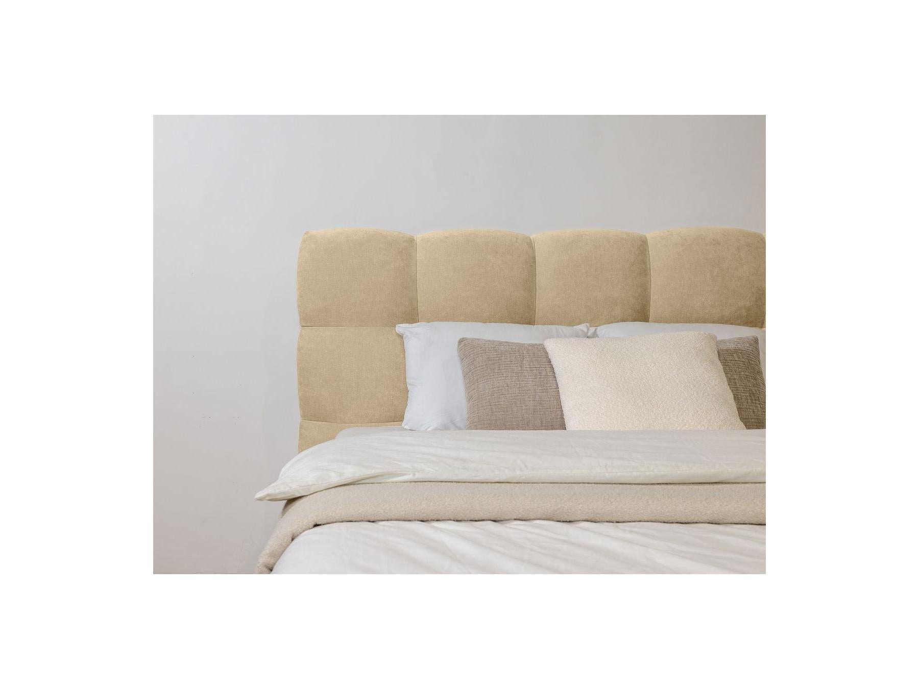 Bed with Solid Slats - Kumo - Natural Wooden Legs