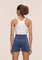 Peachy Shorts - Blue Shadow