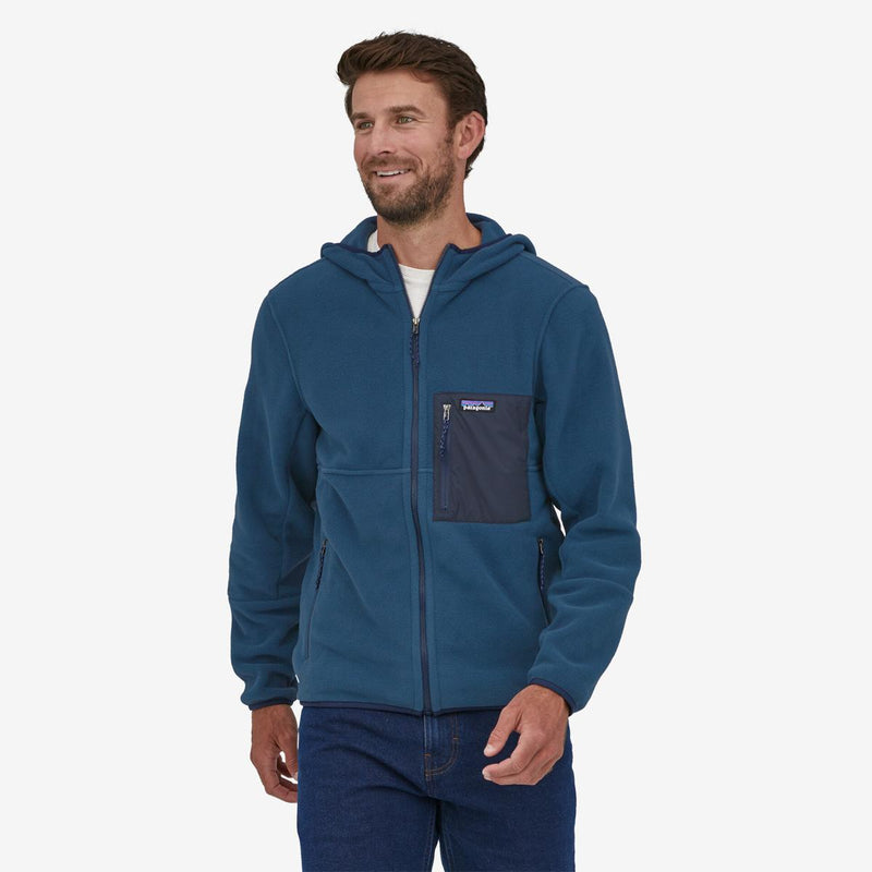 Patagonia - Hoodie Microdini - Cyan - Homme