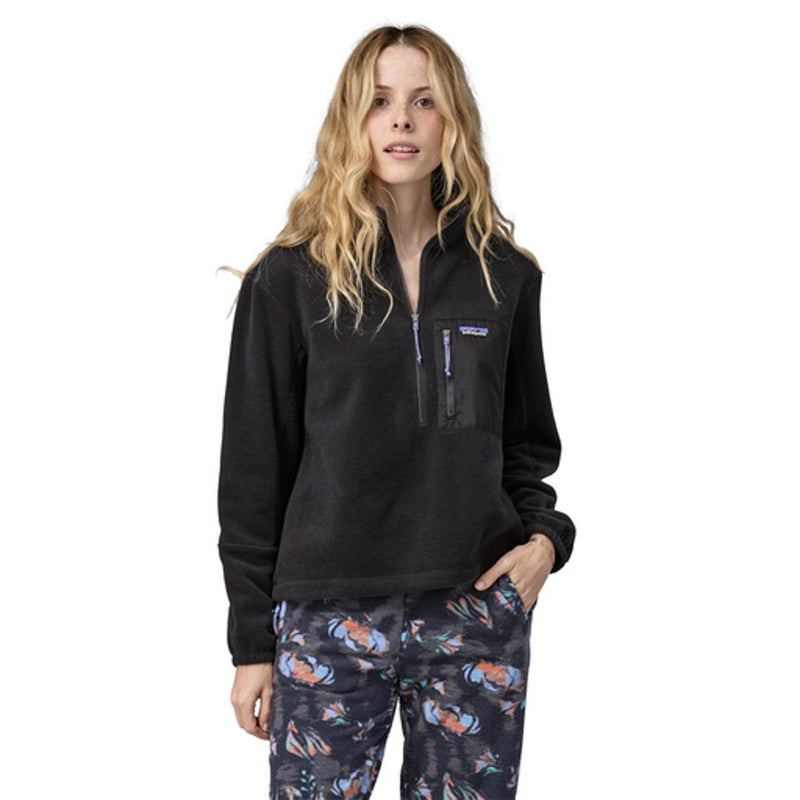 Patagonia - Sweat Microdini 1/2-Zip - Noir - Femme