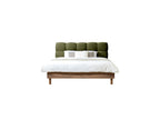 Bed with Solid Slats - Kumo - Natural Wooden Legs