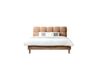 Bed with Solid Slats - Kumo - Natural Wooden Legs