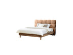 Bed with Solid Slats - Kumo - Natural Wooden Legs