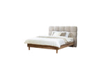 Cama con lamas macizas - Kumo - Patas de madera natural + Pie de cama con lamas macizas - Kumo