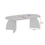 Melina - Coffee Table - Travertine/Venezia Walnut