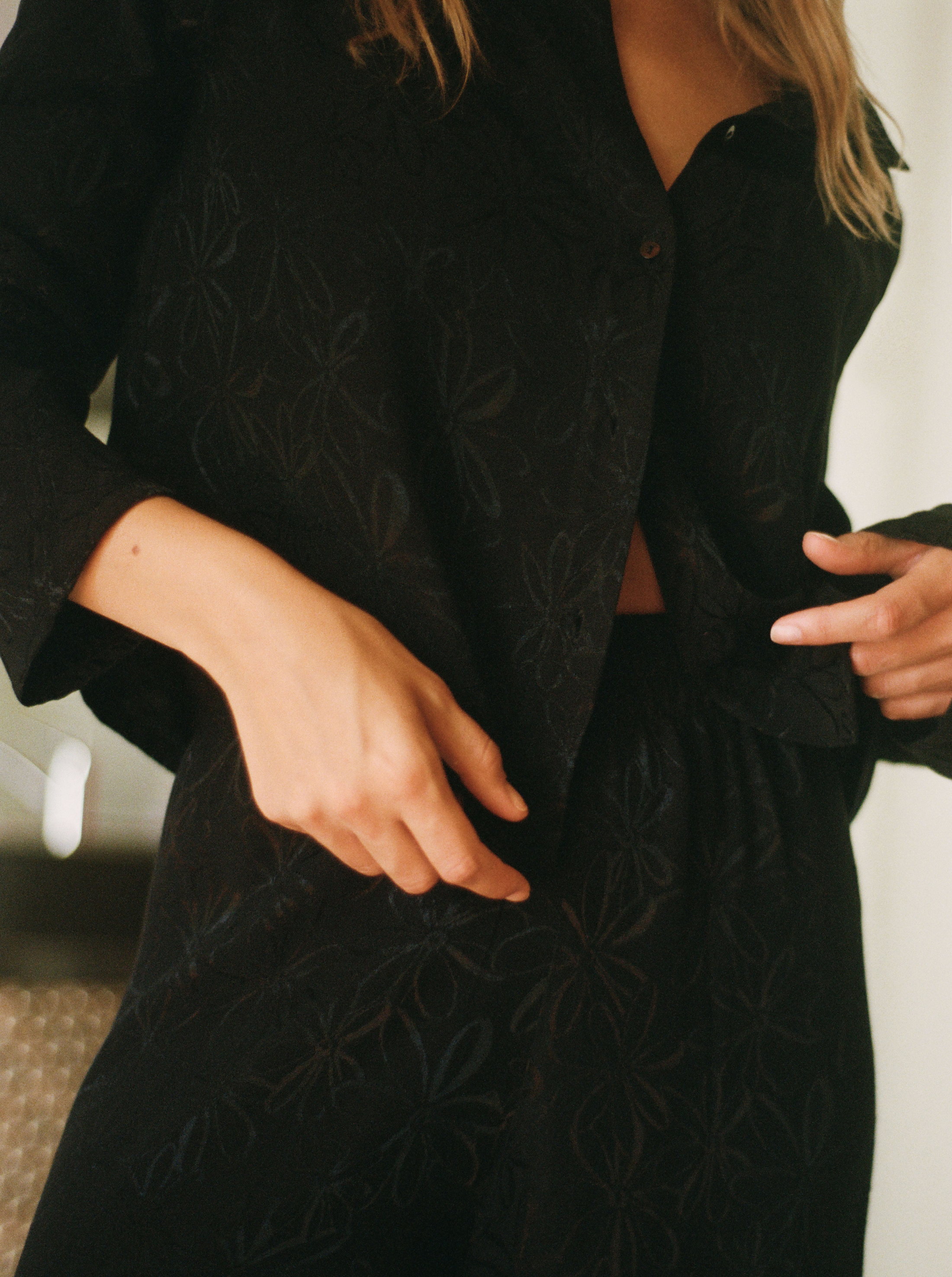 Chemise Black Bouquet