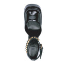 Sandales - Versace Leather Platform - Black