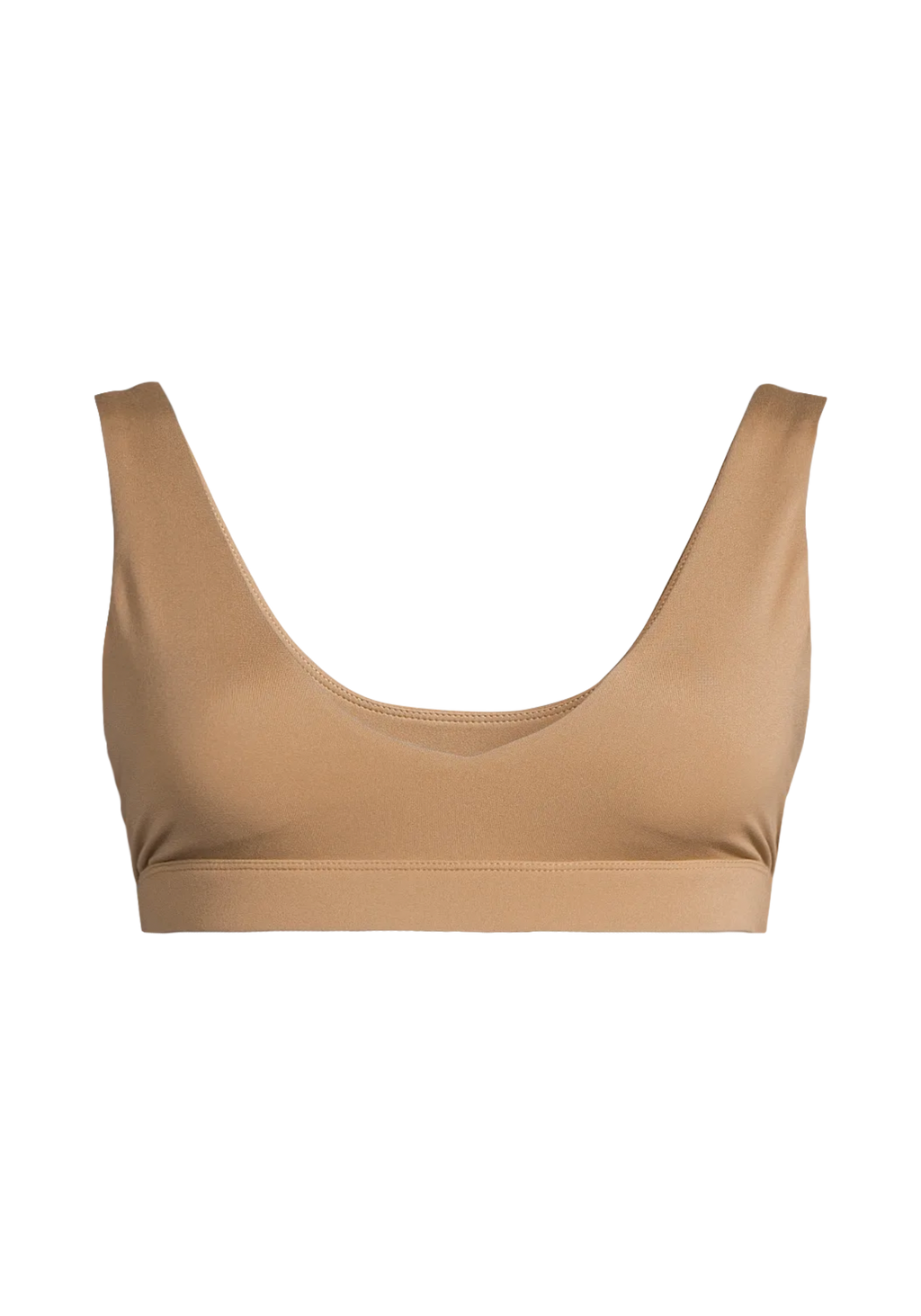 Soft Touch Padded Sports Bra - Light Khaki