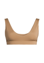 Soft Touch Padded Sports Bra - Light Khaki