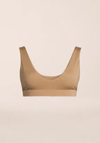 Soft Touch Padded Sports Bra - Light Khaki