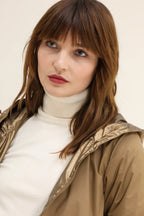 Regenjacke Victoria Kurz - Camel Matt/Glänzend