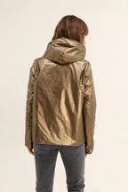 Regenjacke Victoria Kurz - Camel Matt/Glänzend