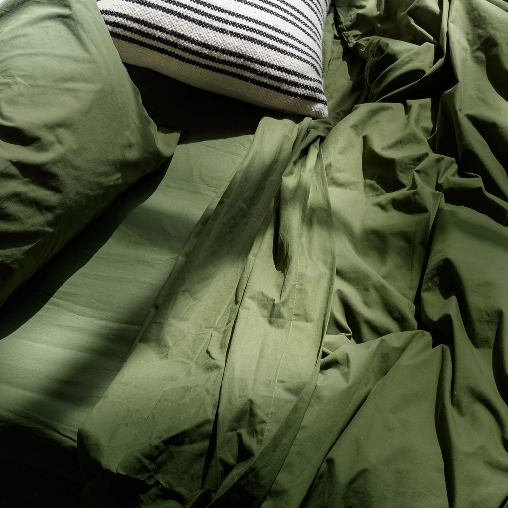 Fitted Sheet - Basic - Olive Green