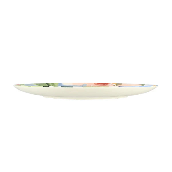 Juego de 6 platos llanos - Floralux - 26,5 cm - porcelana