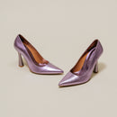 Jonak - Escarpins Dabate Cuir Metallise - Lilas