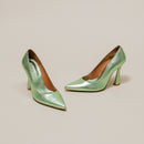 Jonak - Escarpins Dabate Cuir Metallise - Light green