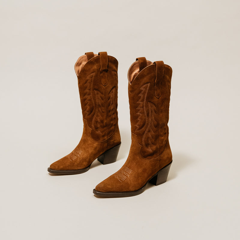 Jonak - Debora Croute Boots - Cognac