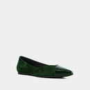 Jonak - Ballerines Delhi Vernis -  Vert sapin