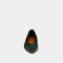 Jonak - Ballerines Delhi Vernis -  Vert sapin