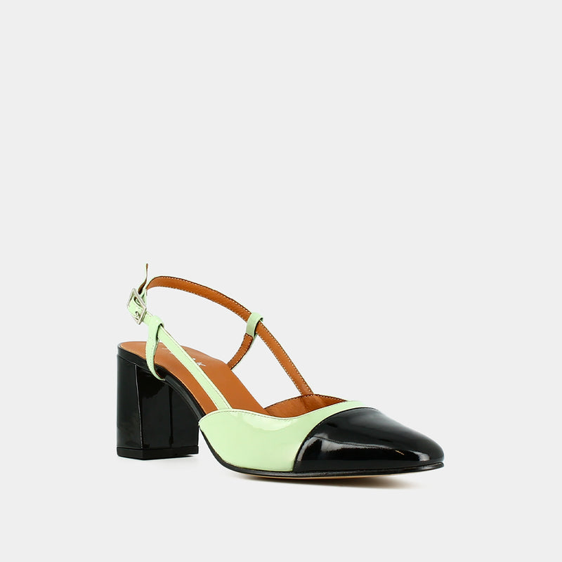 Jonak - Zapatillas Dhapop Vernis - Negro/Verde claro