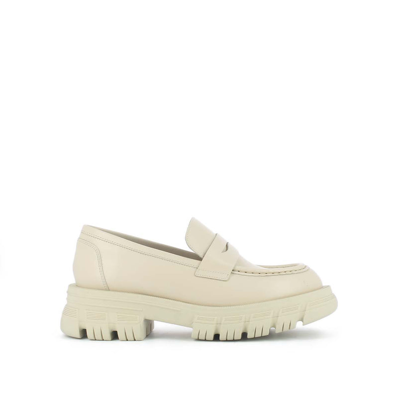 Jonak - Diaq Moccasins Cuir Glace - Ecru