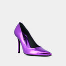 Jonak - Escarpins Dinera Cuir Metallise  -  Violet