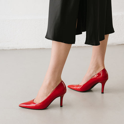 Jonak - Dinero patent leather pumps - Red