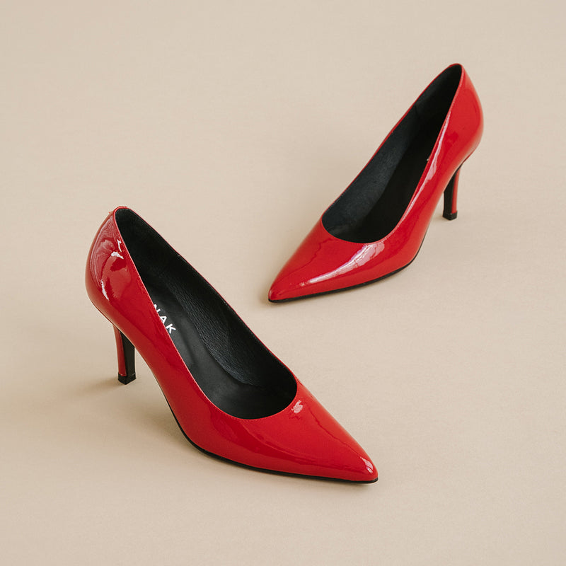 Jonak - Dinero patent leather pumps - Red