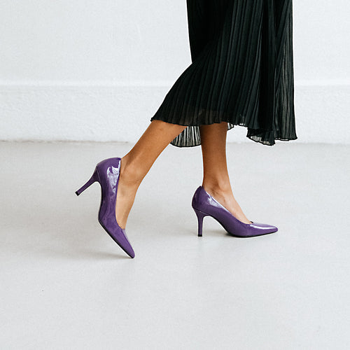 Jonak - Dinero patent leather pumps - Purple