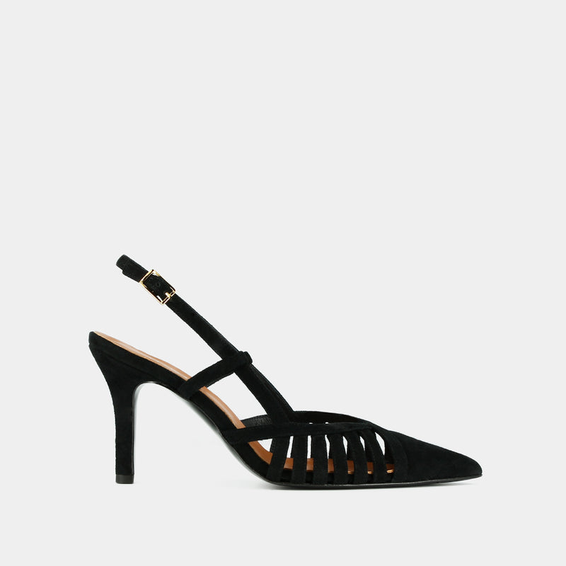 Jonak - Dinky Velvet Sandals - Black