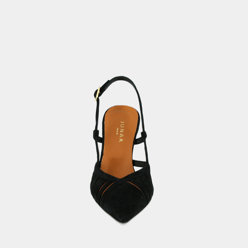 Jonak - Dinky Velvet Sandals - Black