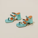 Jonak - Sandals Donzelle Cuir Metallise - Turquoise