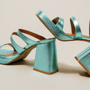 Jonak - Sandals Donzelle Cuir Metallise - Turquoise