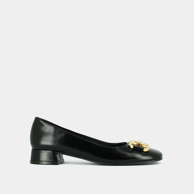 Jonak - Ballerinas Doston Cuir Glace - Black Gold